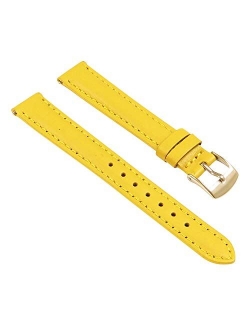 StrapsCo Classic Women's Leather Quick Release Watch Band Strap - Choose Your Color/Length - 8mm 10mm 12mm 14mm 16mm 18mm 20mm 22mm 24mm