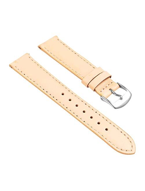 StrapsCo Classic Women's Leather Quick Release Watch Band Strap - Choose Your Color/Length - 8mm 10mm 12mm 14mm 16mm 18mm 20mm 22mm 24mm