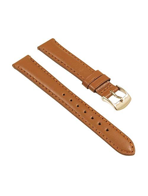 StrapsCo Classic Women's Leather Quick Release Watch Band Strap - Choose Your Color/Length - 8mm 10mm 12mm 14mm 16mm 18mm 20mm 22mm 24mm