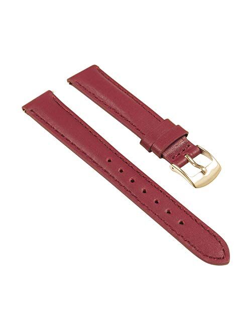 StrapsCo Classic Women's Leather Quick Release Watch Band Strap - Choose Your Color/Length - 8mm 10mm 12mm 14mm 16mm 18mm 20mm 22mm 24mm