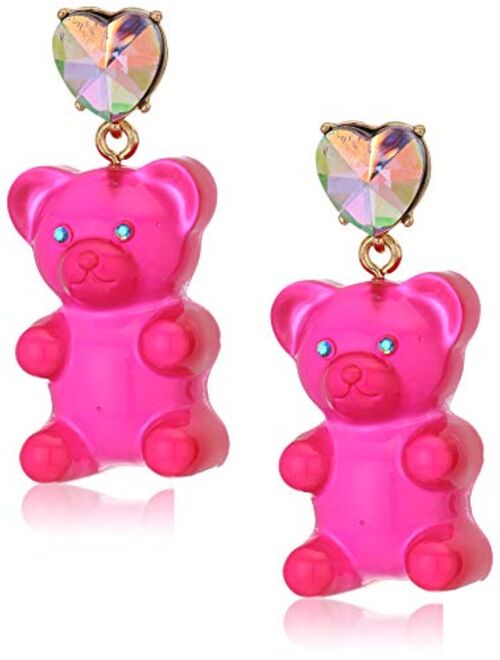 Betsey Johnson Bear Drop Earrings