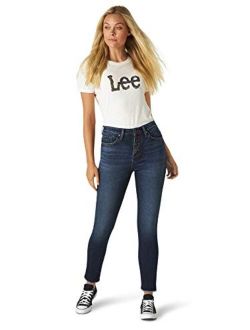 Women's Slim Fit High Rise with Button Fly & Released Hem Jean