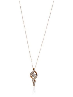 10k Diamond Pendant Necklace, 18"