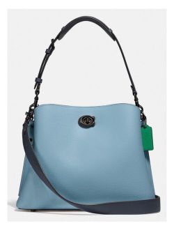 Willow Shoulder Bag In Colorblock Leather