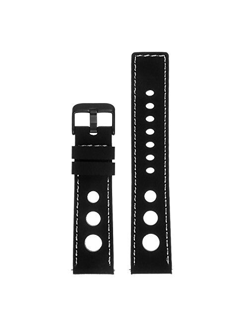 StrapsCo Silicone Rubber Rally Quick Release Watch Band Strap - Choose Your Color - 18mm 20mm 22mm 24mm