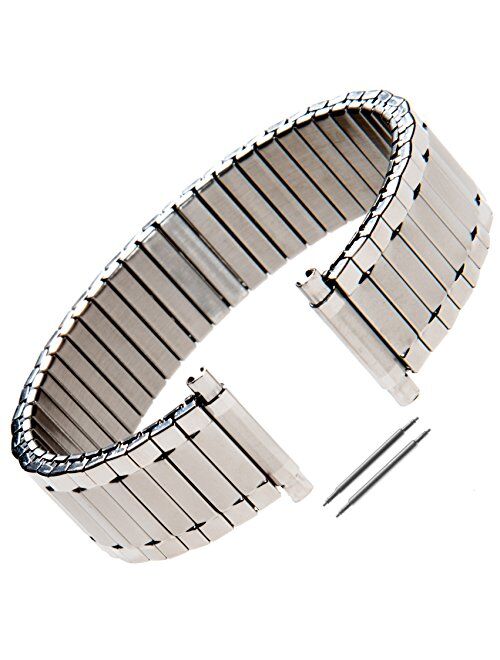 Gilden Unisex Expansion 17-22mm Extra-Long Stainless Steel Watch Band 532