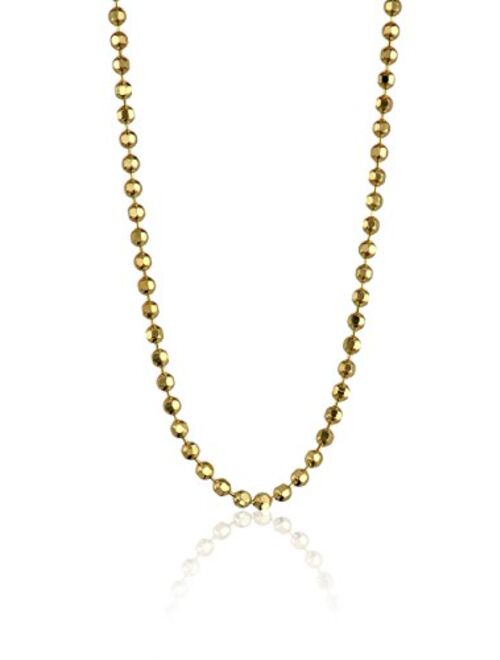 Alex Woo "Chain" Precious Metal Diamond-Cut Ball Chain