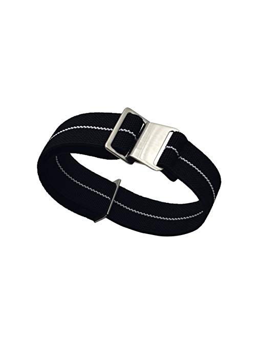 Onthelevel French Troops Parachute Bag for Nylon Elastic Belt Watchband 18mm 20mm 22mm Watch Strap