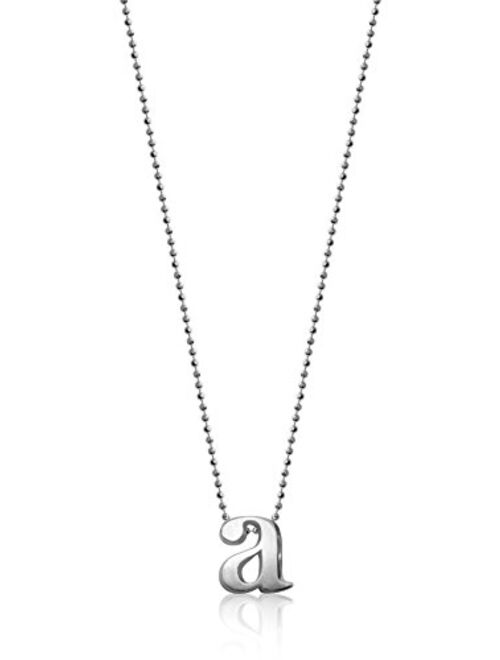 Alex Woo Sterling Silver Little Letter on Chain Pendant Necklace