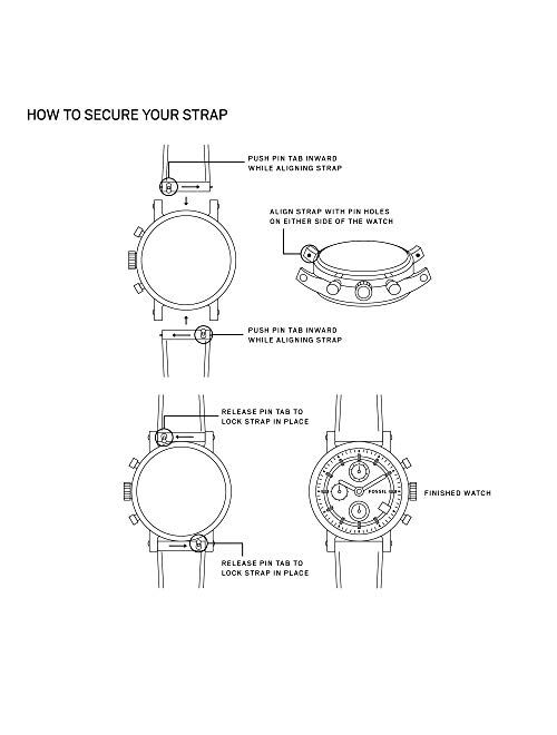 Fossil Stainless Steel Interchangeable Watch Band Strap