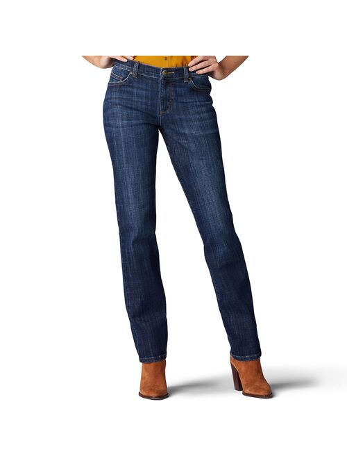 Petite Lee® Relaxed Fit Straight-Leg Jeans