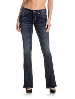 - Womens Anabela Boot Cut Jeans