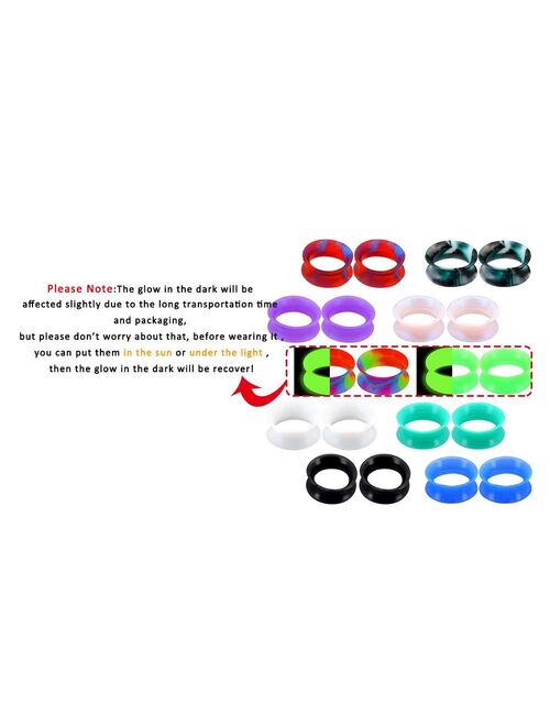 20PCS Soft Silicone Plugs 00 Gauges – OUFER BODY JEWELRY