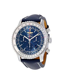 Navitimer 01 Chronograph Automatic Blue Dial Blue Leather Mens Watch AB012721-C889BLLT
