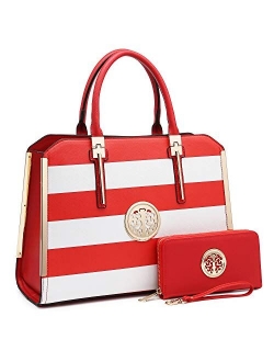 Stripe/Floral Handbags Tote Bag Satchel Handbag Shoulder Bags Tote Purse