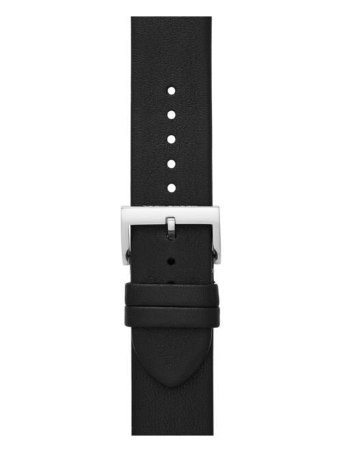 Tory Burch Women's McGraw Black Band For Apple Watch® Leather Strap 38 mm/40mm