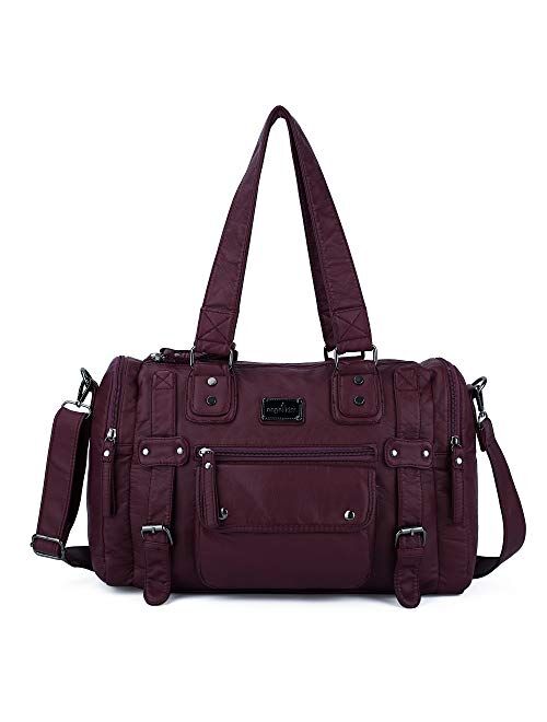 Angel Kiss Handbag Hobo Women Bag Roomy Multiple Pockets Street ladies' Shoulder Bag Fashion PU Tote Satchel Bag for Women