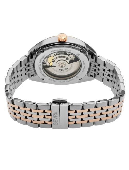 Gevril Men's Five Points Swiss Automatic Two-Tone Stainless Steel Bracelet Watch 47.5mm