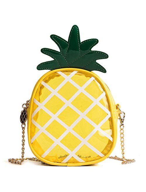 Latest Novelty Cute Pineapple Shape Shoulder Mini Bag for Women