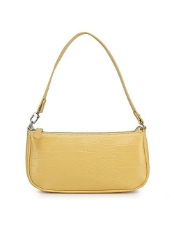 Barabum Retro Classic Clutch Shoulder Tote HandBag with Zipper Closure for Women