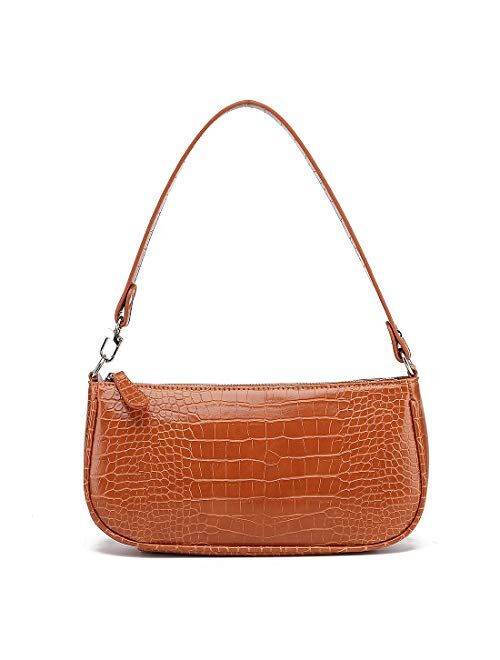 Barabum Retro Classic Clutch Shoulder Tote HandBag with Zipper Closure for Women