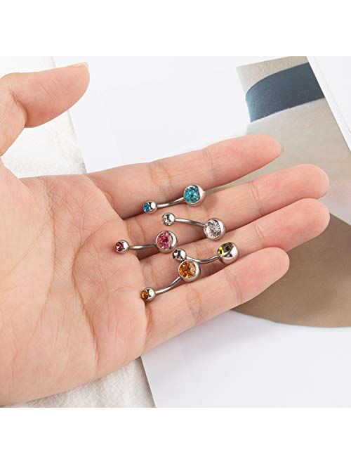 14G Hypoallergenic Belly Button Rings WSSXC Anniversary Sharing Version 18PCS