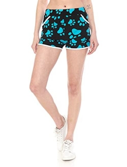 Women's Popular Mid-Rise Fashion Shorts with Pockets BAT4