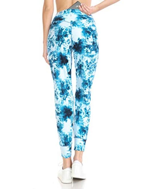 Leggings Depot Women's ActiveFlex Slim-fit Print Joggers with Pockets