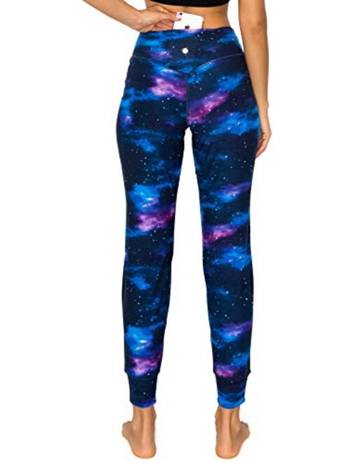 Leggings Depot Women's ActiveFlex Slim-fit Print Joggers with Pockets