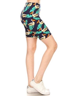 Printed Fashion Biker Shorts