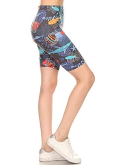 Printed Fashion Biker Shorts