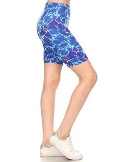 Printed Fashion Biker Shorts