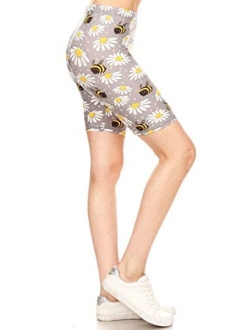 Women's Fashion Biker Shorts Popular Prints BAT1