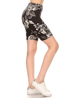 Women's Fashion Biker Shorts Popular Prints BAT1