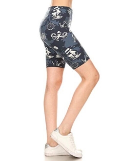 Women's Fashion Biker Shorts Popular Prints BAT3TD