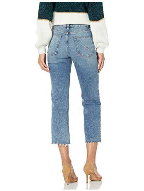 HUDSON Women's Remi High Rise, Cropped, Straight Leg Jean