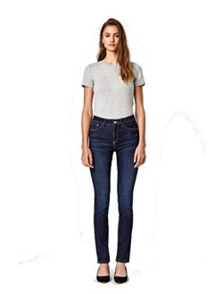 Women's Kendra High-Rise Straight Leg Jeans