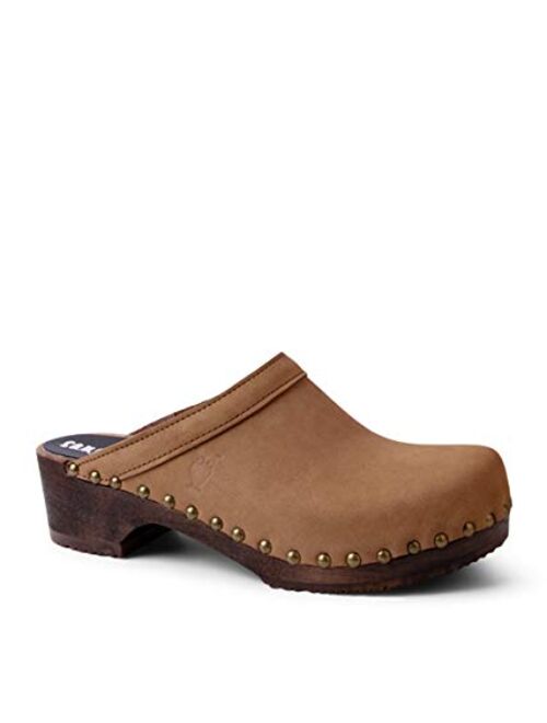 Sandgrens Swedish Handmade Wooden Clog Mule| Athens