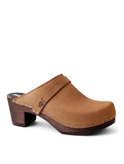 Swedish Handmade Wooden Clog Mule | Dublin