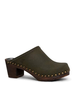 Swedish Handmade Wooden Clog Mule | Rome