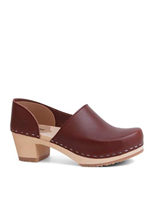 Sandgrens Swedish Handmade Wooden Closed Back Clog| Brett Low