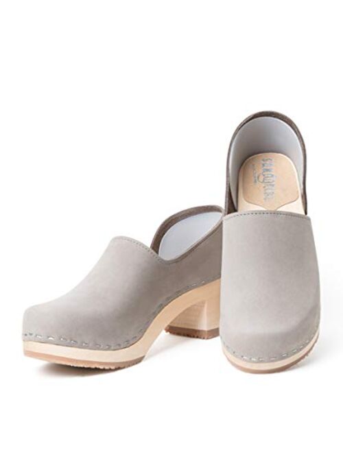 Sandgrens Swedish Handmade Wooden Closed Back Clog| Brett Low