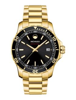 Men's Swiss Series 800 Gold-Tone PVD Stainless Steel Bracelet Diver Watch 40mm