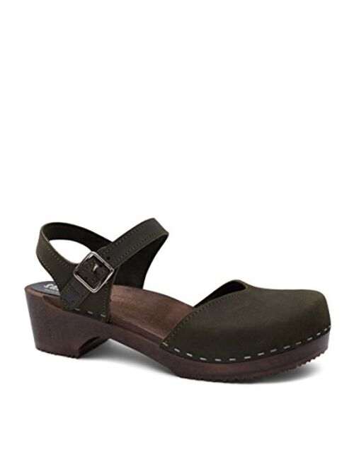 Sandgrens Swedish Handemade Wooden Clog Sandal | Saragasso