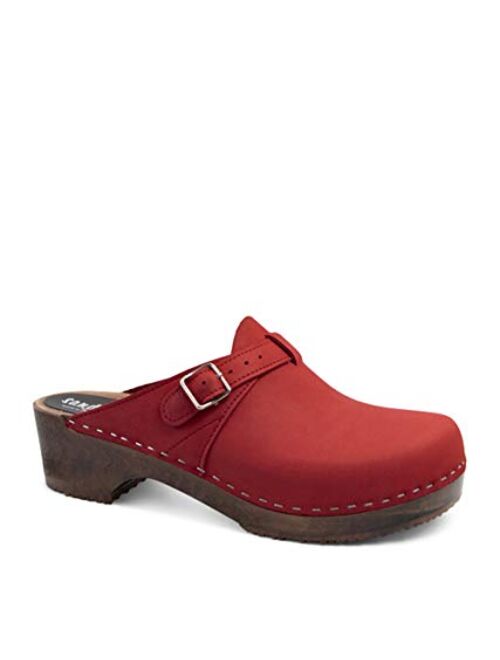 Sandgrens Swedish Handmade Wooden Clog Mule | Halmstad