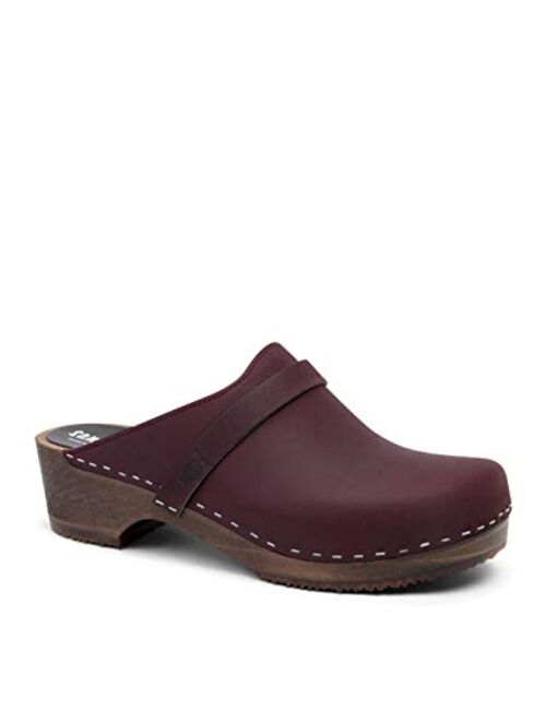 Sandgrens Swedish Handmade Wooden Clog Mule | Malmö