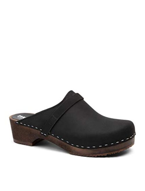 Sandgrens Swedish Handmade Wooden Clog Mule | Malmö