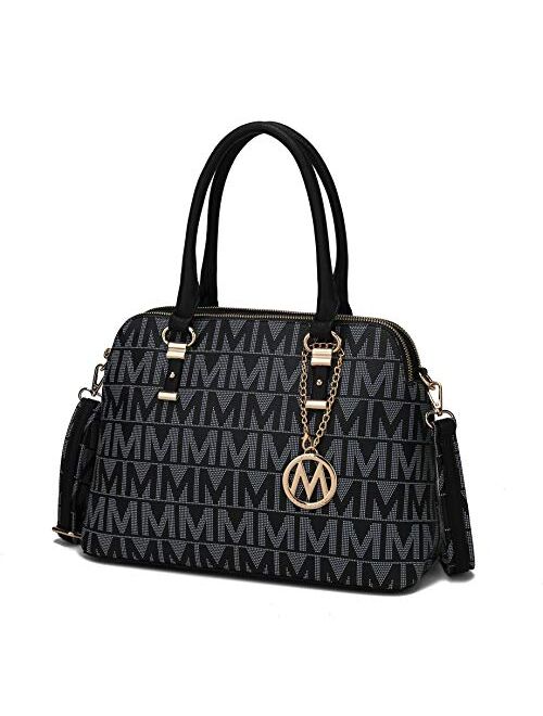 MKF Collection MKF Crossbody Satchel Bags for Women – PU Leather Shoulder Pocketbook Handbag – Lady Top Handle Tote Purse