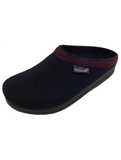 Men's Wool Clog with Poly Sole, Navy