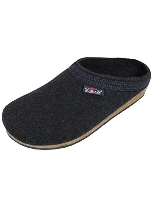 Stegmann Men's Wool Clog with Poly Sole, Navy